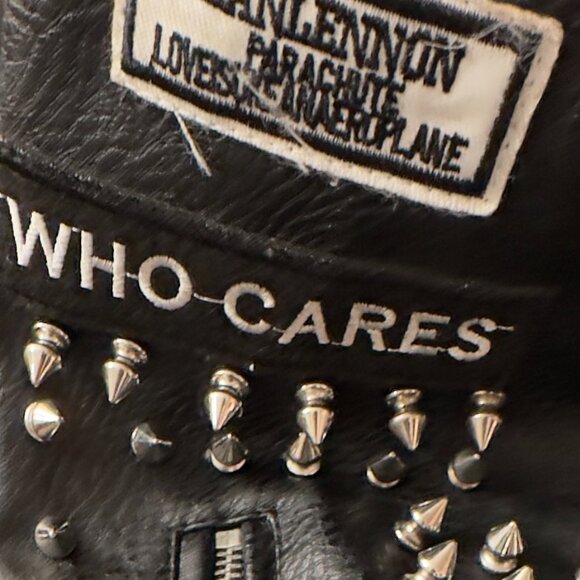 RARE VINTAGE Statement Jacket – Robert Phillipe Est. 1988 – Faux Leather – Mint - Picture 14 of 15